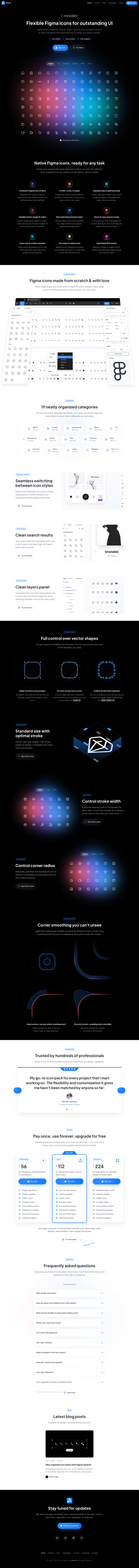 Anron landing page website preview