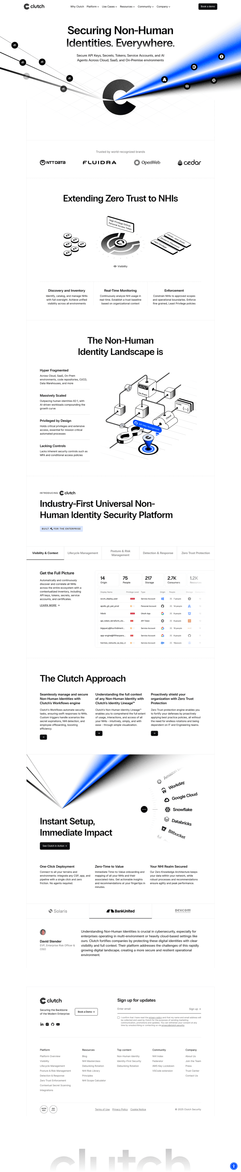 Clutch landing page website preview