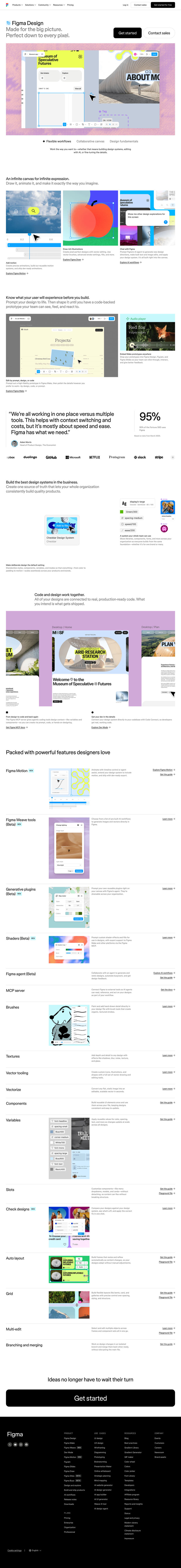 Figma features website preview