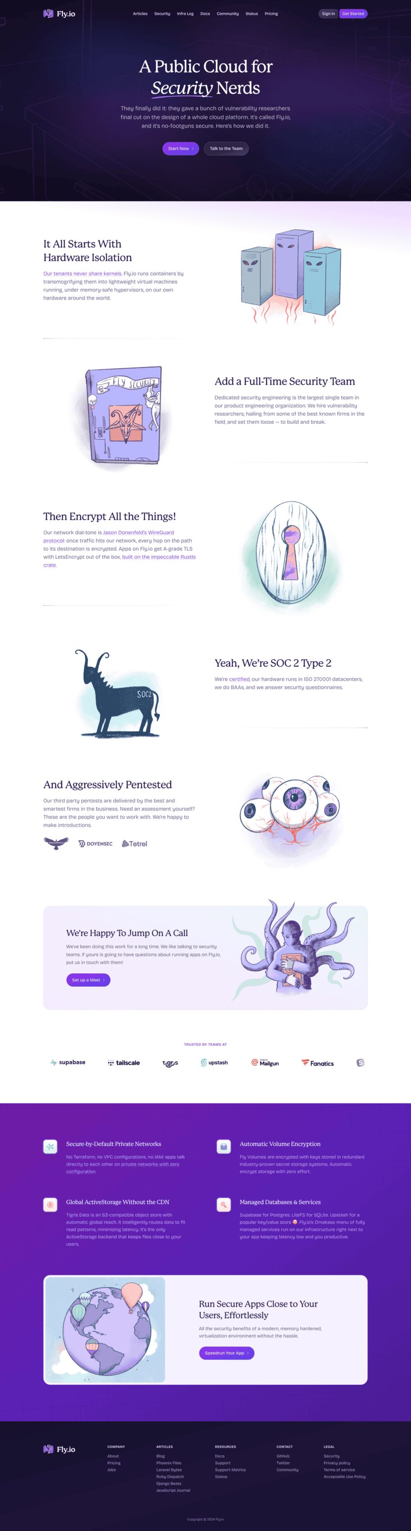 Fly.io features website preview