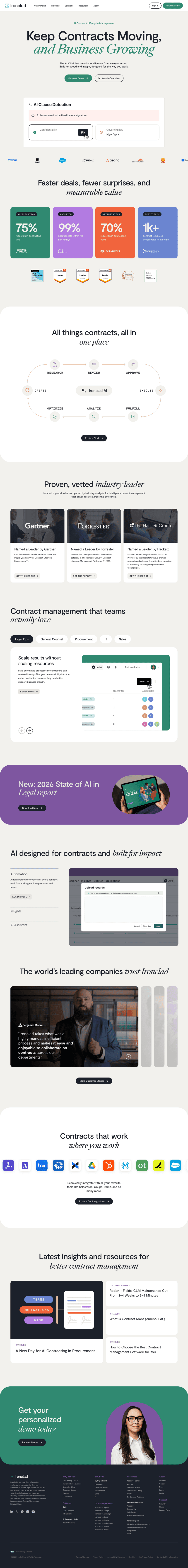 Ironclad landing page website preview
