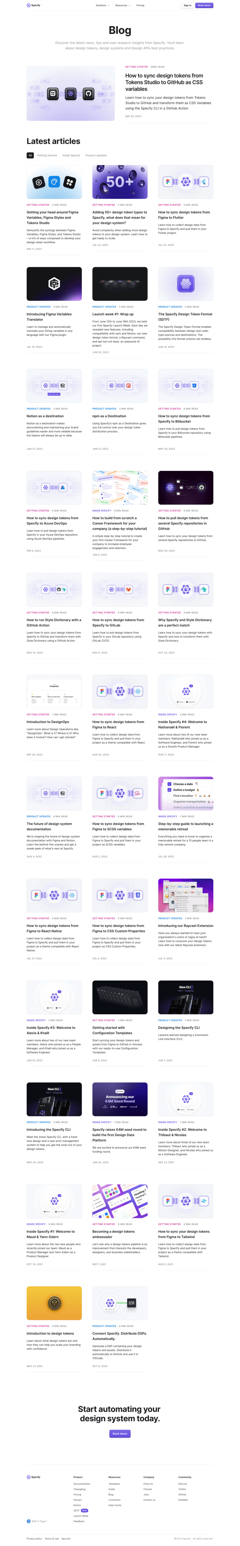 Specify blog full-page website screenshot
